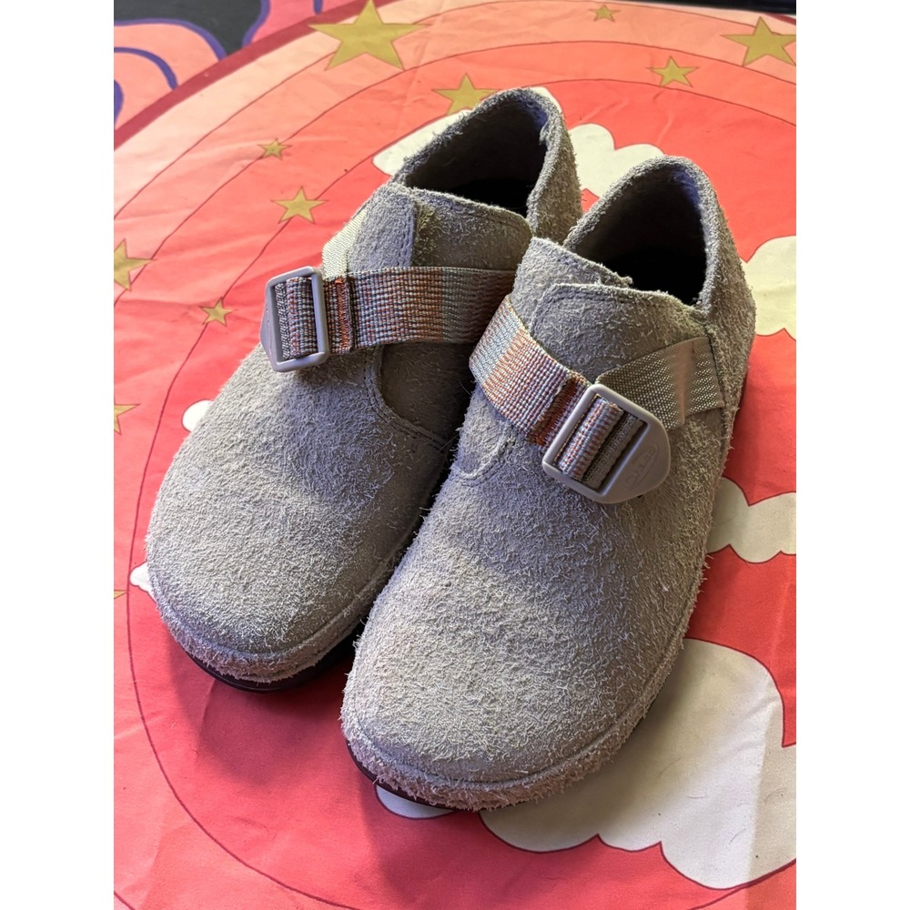 Chaco Paonia Clogs Womens 6 Tan Suede Wool Blend Lining Slip On Shoes Outdoor